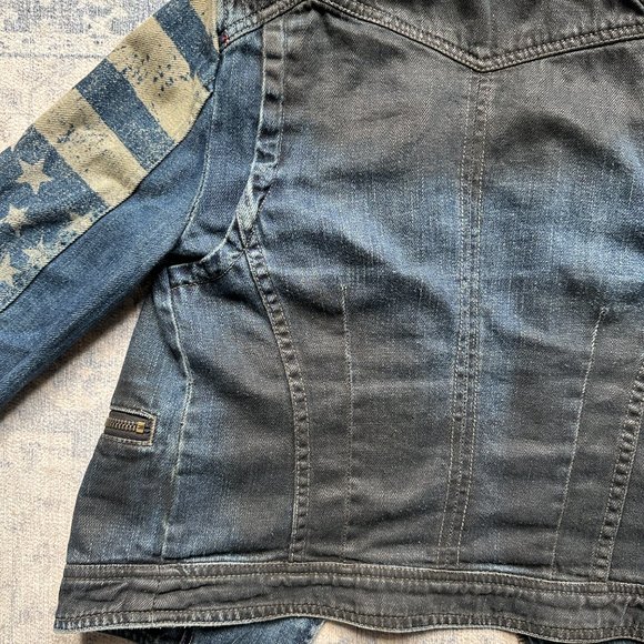 RARE Free People Americana Denim Jacket - Picture 7 of 11